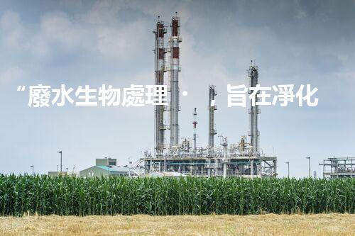 “廢水生物處理，旨在凈化水源，守護(hù)碧水藍(lán)天”